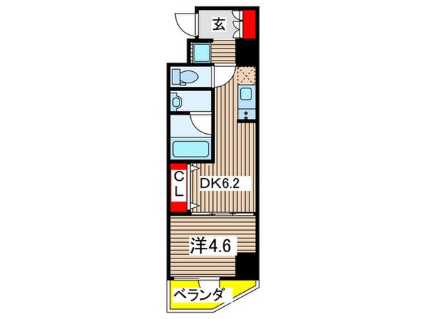 グランパセオ菊川の物件間取画像